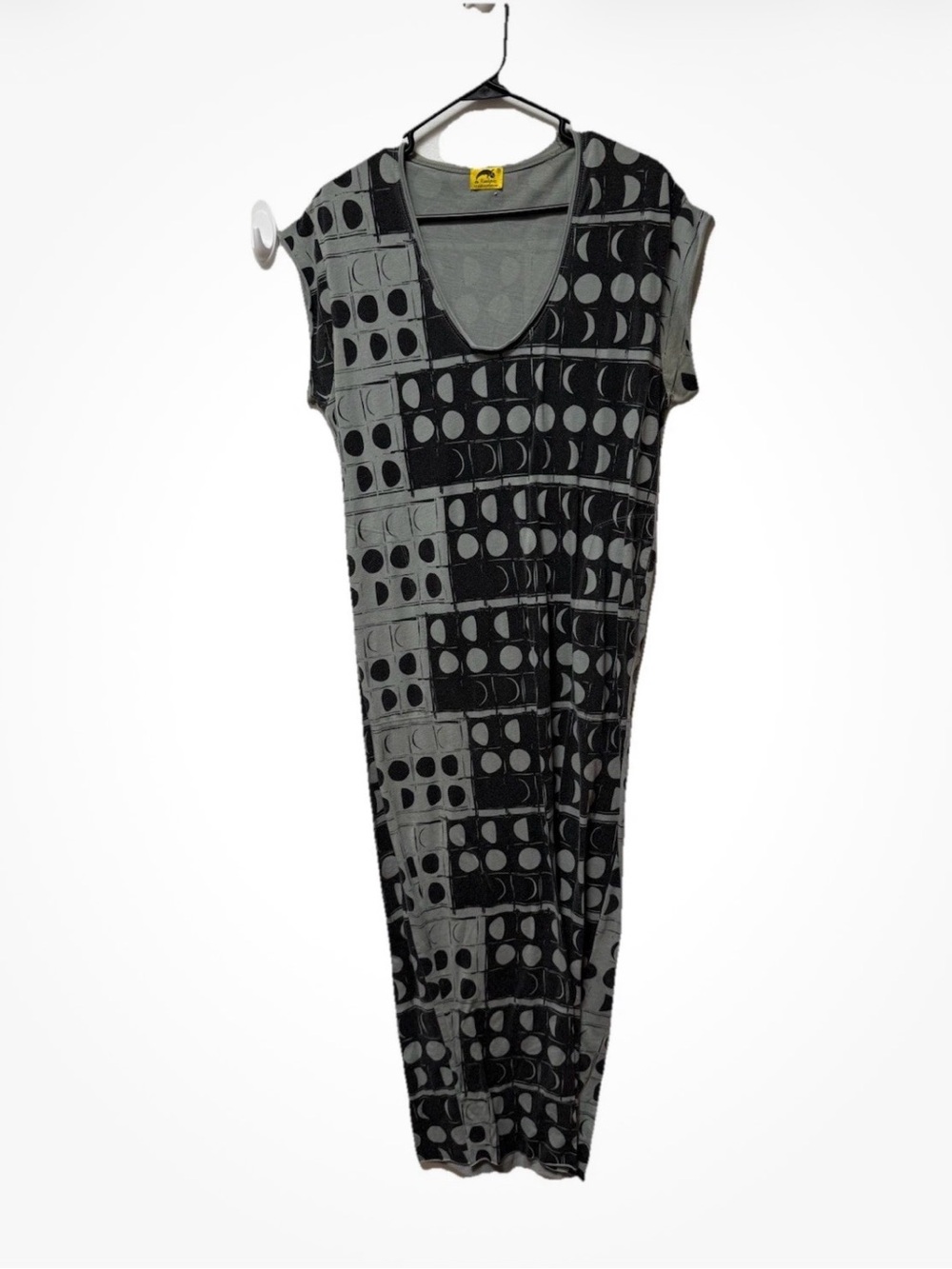 Kealopiko Hawaii Moon Phase Pattern Maxi Dress Size Medium Organic Cotton
